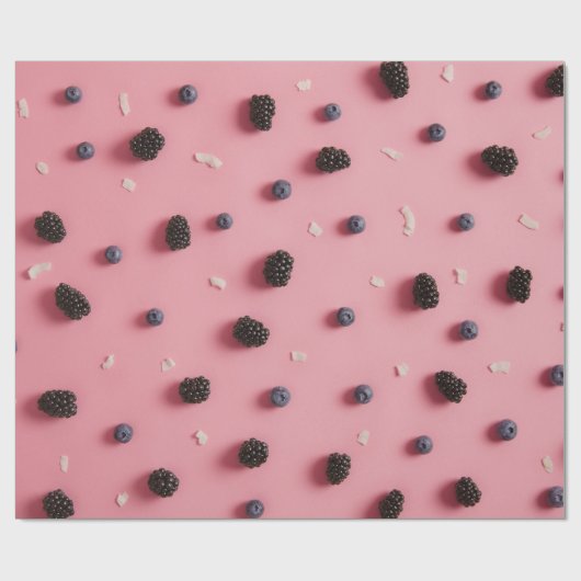 Blueberry- und Maulbeerpapier Geschenkpapier (Flach)
