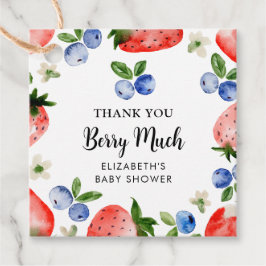 Blueberry und Strawberry Vielen Dank Geschenkanhänger