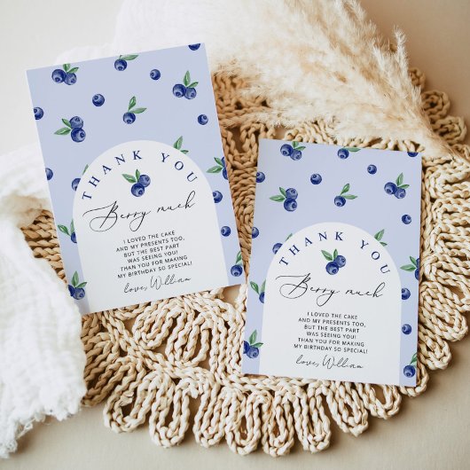 Blueberry vielen Dank berry vielen Dank Karte