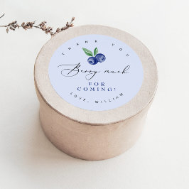 Blueberry Vielen Dank, dass Sie Beere gefunden hab Runder Aufkleber