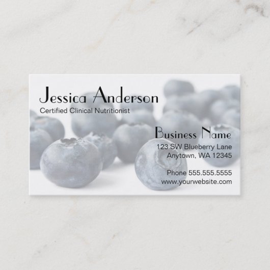 Blueberry Visitenkarte (Vorderseite)