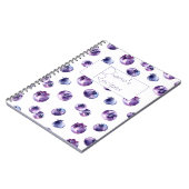 Blueberry-Wasserfarbe Notizblock (Linke Seite)