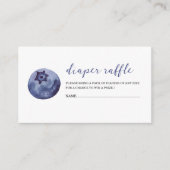 Blueberry Watercolor Babydusche-Windel-Gewinnspiel Begleitkarte (Vorderseite)