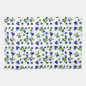 Blueberry Watercolor Berry Küche Niedliches Obst Geschirrtuch (Horizontal)