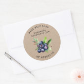 Blueberry Watercolor Jam Label Canning Sticker (Umschlag)