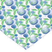 Blueberry Watercolor Muster 14"x72" Kurzer Tischläufer (Ecke)