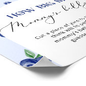 Blueberry, wie groß das Bauchposter von Mama ist Poster (Ecke)