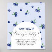 Blueberry, wie groß das Bauchposter von Mama ist Poster (Vorne)