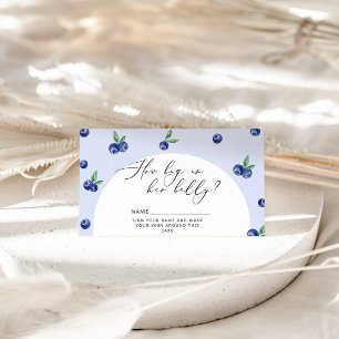 Blueberry, wie groß ist der Bauch der Mama Begleitkarte