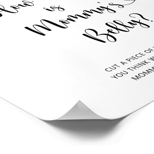 Blueberry - Wie groß ist Mama's Bauchspiel Poster (Ecke)