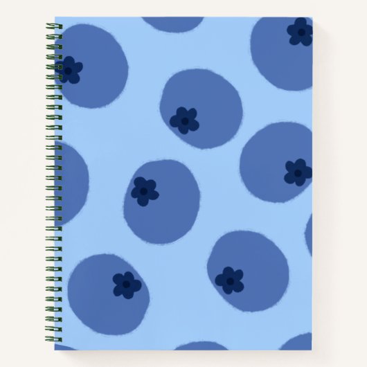 Blueberry Wild Notebook Cover - Titel & Beschreibu Notizblock (Vorderseite)