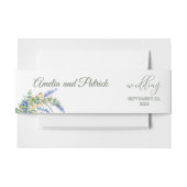 Blueberry Wildblumen Lavender Rustic Wedding Einladungsbanderole (Vorderseite Beispiel)