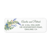 Blueberry Wildblumen Lavender Wedding Address (Vorne)