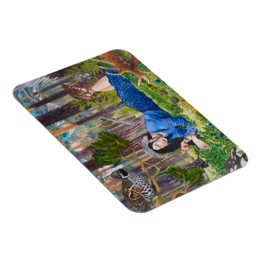 Blueberry Woman Flexible Magnet (Rechte Seite)