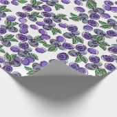 Blueberry Wrapping Paper Geschenkpapier (Ecke)