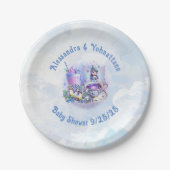 Blueberry wünscht Gnomery Kisses Shower Paper Plat Pappteller (Vorderseite)