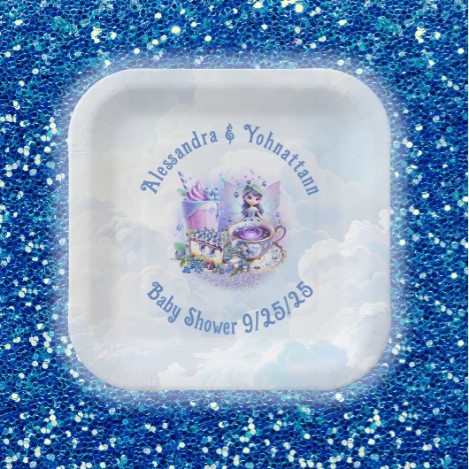 Blueberry wünscht Gnomery Kisses Shower Paper Plat Pappteller