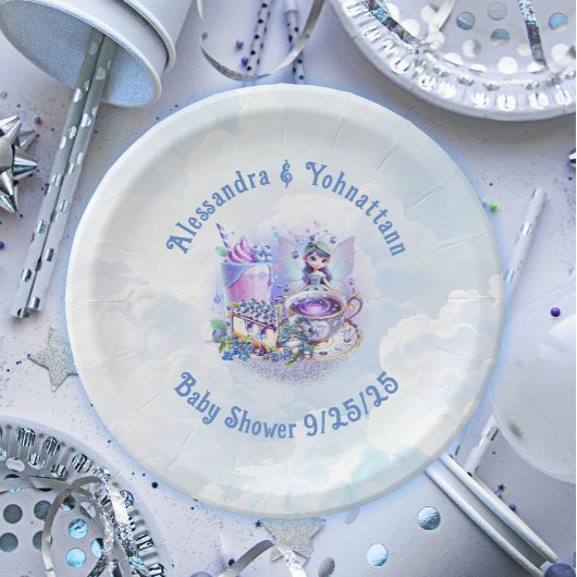 Blueberry wünscht Gnomery Kisses Shower Paper Plat Pappteller