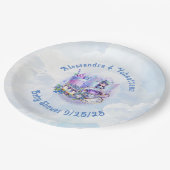 Blueberry wünscht Gnomery Kisses Shower Paper Plat Pappteller (Schrägansicht)