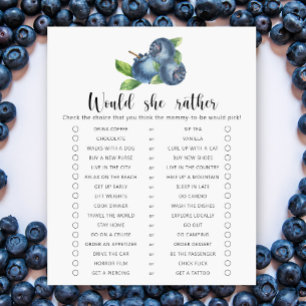 Blueberry - Würde sie eher ein Baby-Duschspiel mac