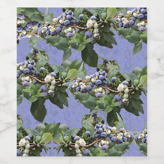 Blueberweinlabels Weinetikett (Einzelnes Label)