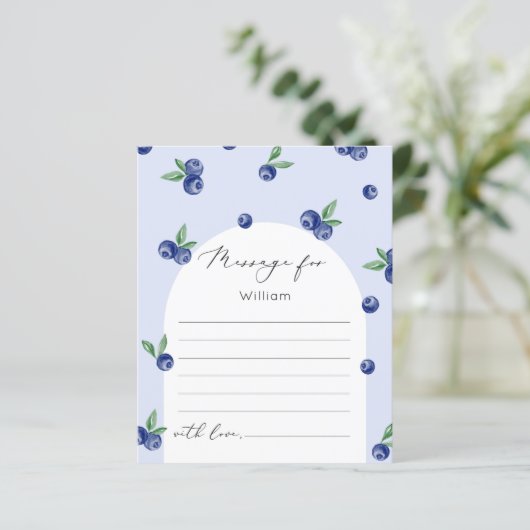 BlueBery Bery - erste Kapselnachricht (Stehend Vorderseite)