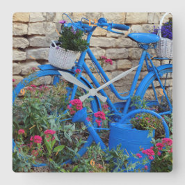 Bluebike Quadratische Wanduhr