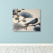 BLUEBILE BLUME LEINWANDDRUCK (Insitu (Holzboden))