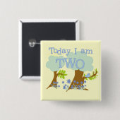 Bluebird 2. Geburtstagsgeschenke und Geschenke Button (Vorne & Hinten)