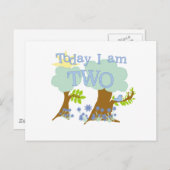 Bluebird 2. Geburtstagsgeschenke und Geschenke Postkarte (Vorne/Hinten)