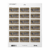 Bluebird Address Labels Adressaufkleber (Vorne)