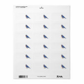 Bluebird Adressaufkleber (Vorne)