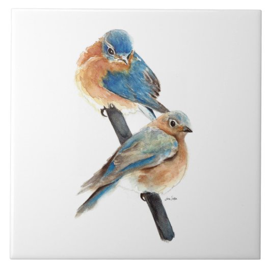 Bluebird Art Decor Fliese (Vorderseite)