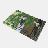 Bluebird at Home Fußmatte (Schrägansicht)