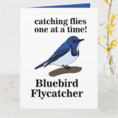 Bluebird auf Branch Funny Geburtstag Karte (Gelbe Blume)