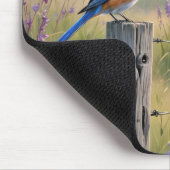 Bluebird auf dem "Country Fencing Post" Mousepad (Ecke)