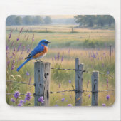 Bluebird auf dem "Country Fencing Post" Mousepad (Vorne)