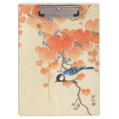 Bluebird auf einem Paulownia Tree Klemmbrett (Vorderseite)