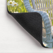 Bluebird auf einem Wicker-Vorsitz Mousepad (Ecke)