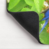 Bluebird auf Lilac Hedge your Initials Mousepad (Ecke)