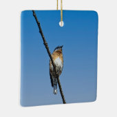 Bluebird auf Zweig Keramikornament (Rechts)