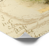 Bluebird auf Zweig Victor Hugo Inspirationsegedich Poster (Ecke)