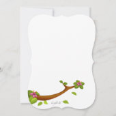 Bluebird Baby Dusche Einladung (Rückseite)