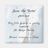 Bluebird Baby Dusche Magnet (Vorne)