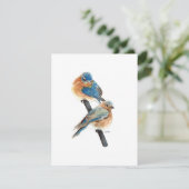Bluebird Beautiufl Watercolor Mitteilungskarten (Stehend Vorderseite)