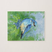 Bluebird Bird Nature Art Puzzle (Horizontal)
