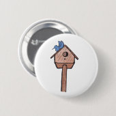 Bluebird Birdhouse..Button.. Button (Vorne & Hinten)