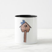 Bluebird Birdhouse.. Tasse... Tasse (Zentrum)
