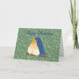 Bluebird Birthday Card (Großes Print) Karte