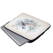 Bluebird Blossom Watercolor Serenity Laptopschutzhülle (Vorne Knopf)